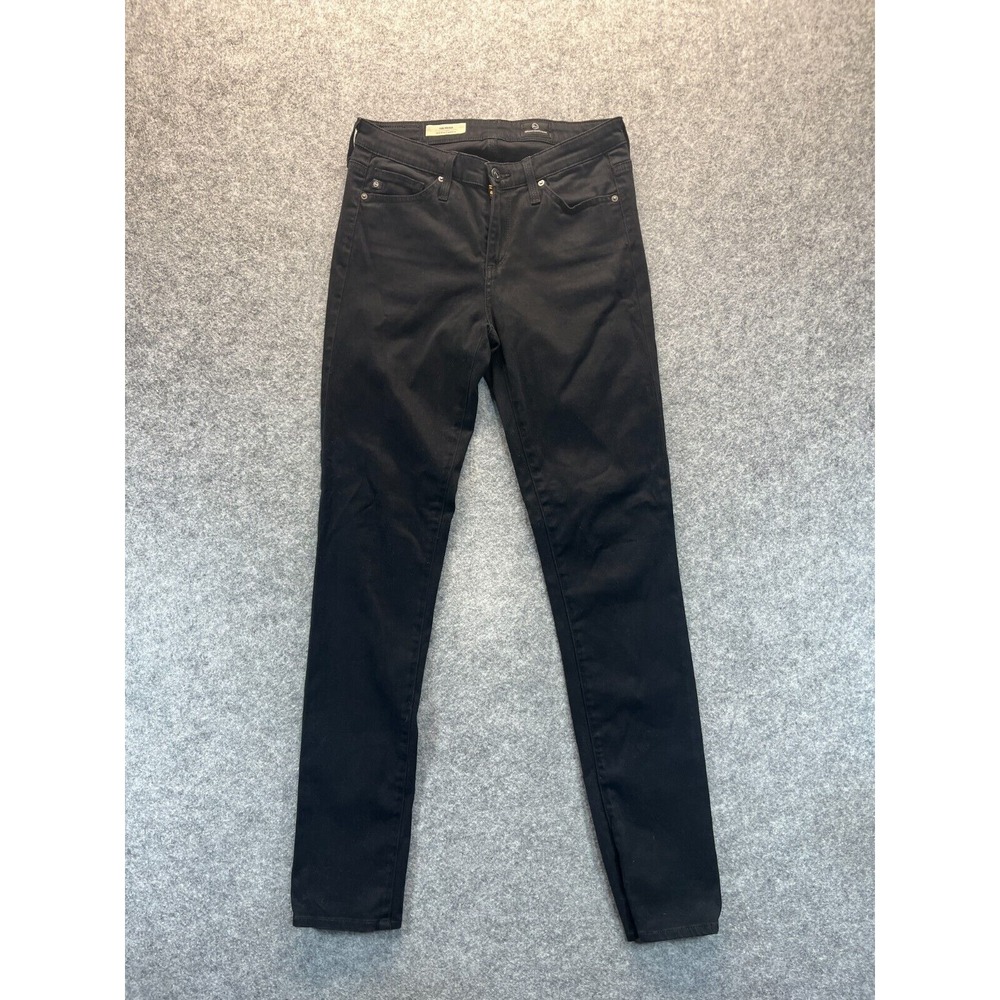 AG Adriano Goldschmied Jeans Womens 25 The Prima Mid Rise Cigarette Black Pants‎